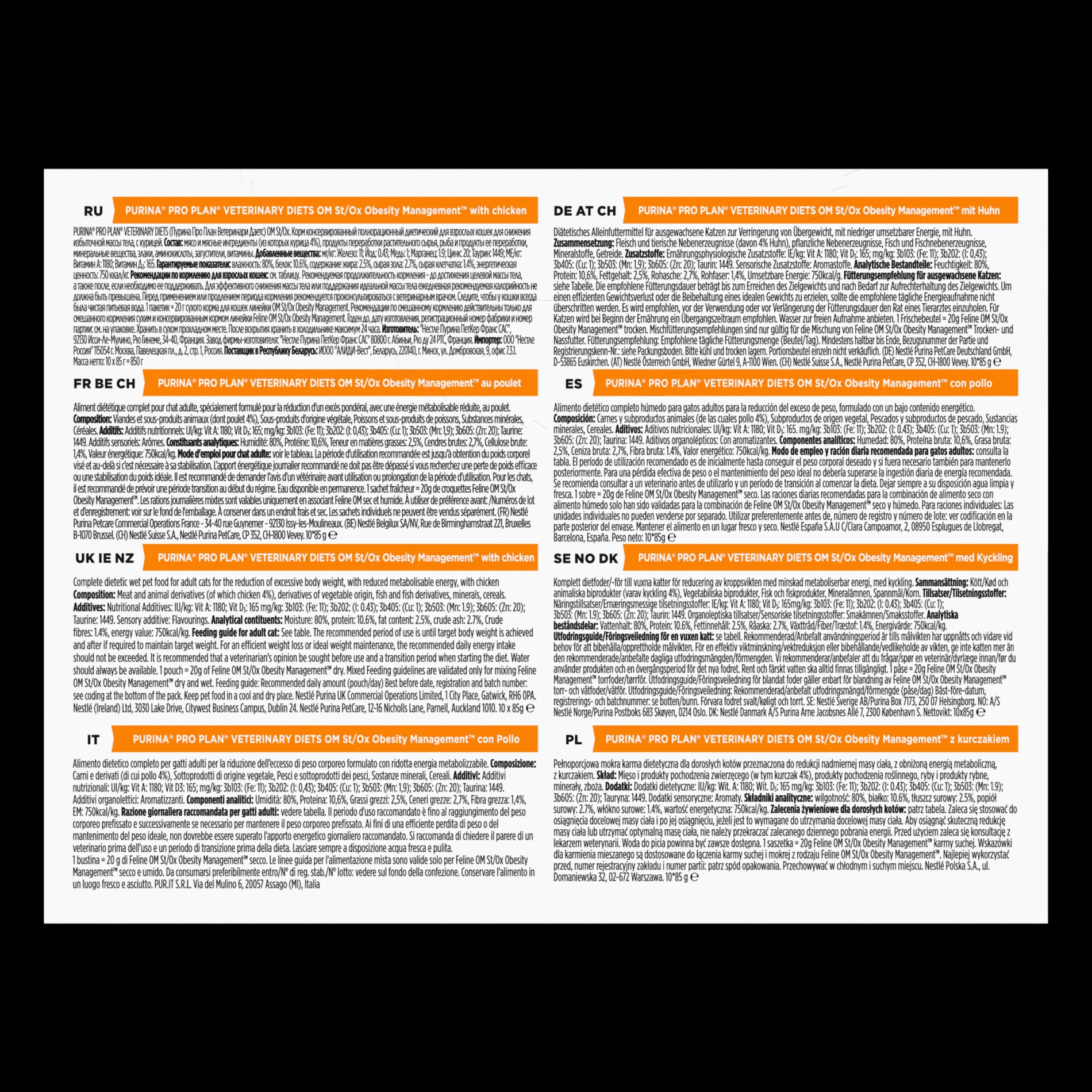 Proplan Veterinary Diets OM Obesity Management Chat