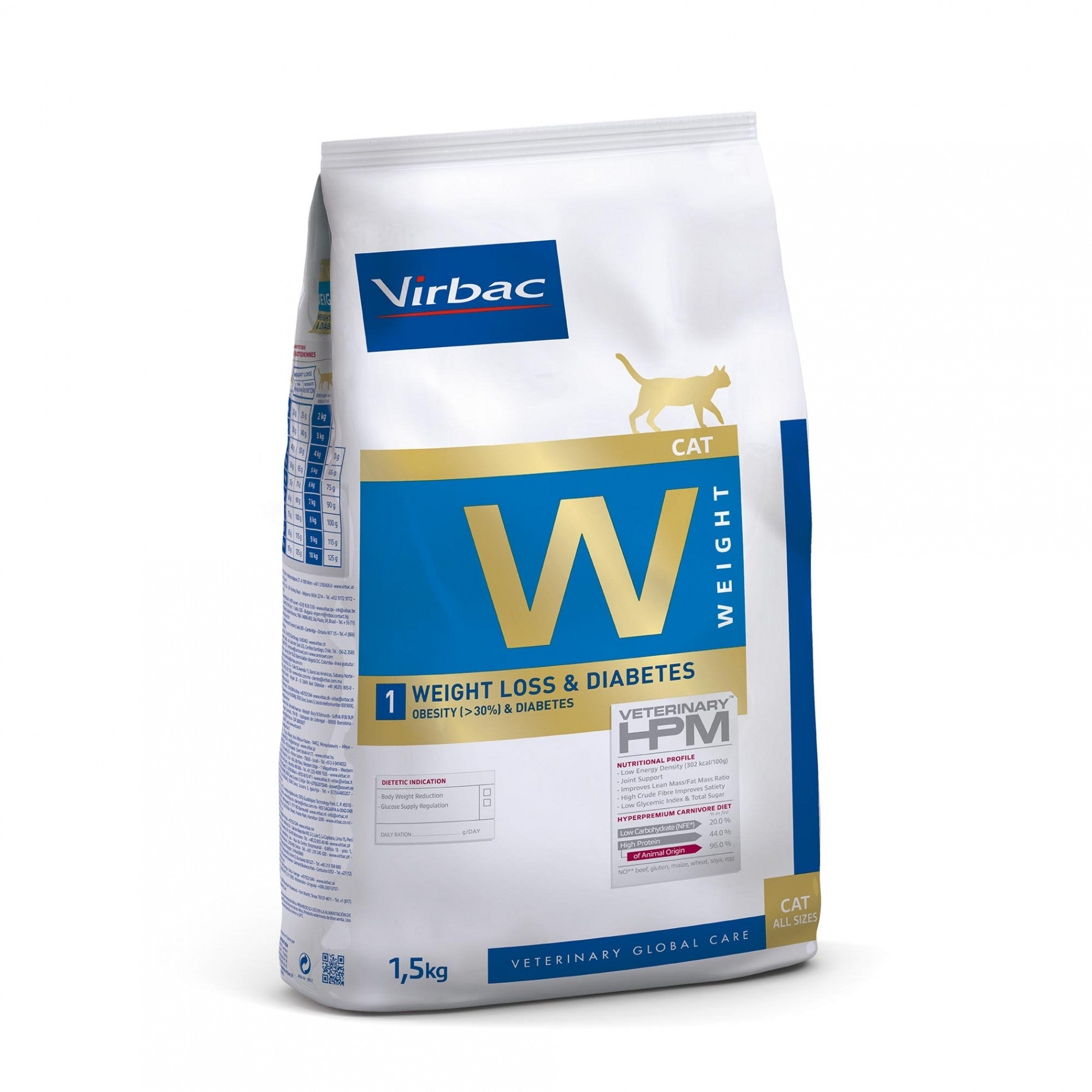 VIRBAC VETERINARY HPM Diététique Weight Loss & Diabetes