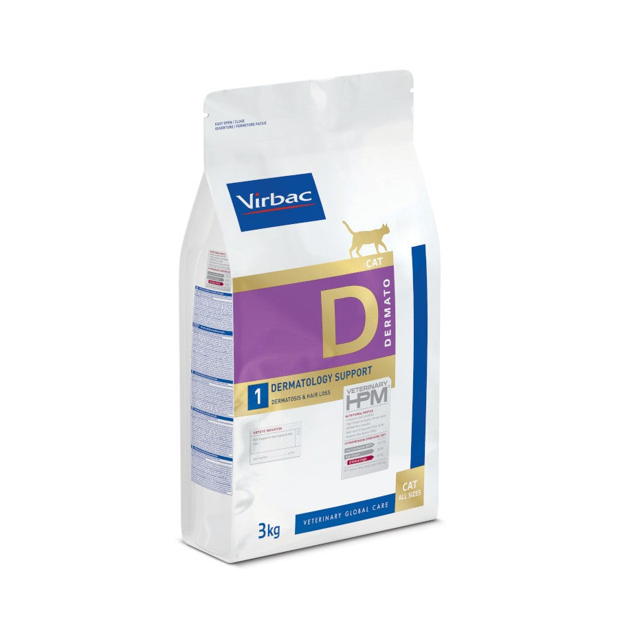 VIRBAC VETERINARY HPM Diététique Dermatology support Chat