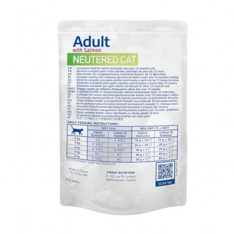 VIRBAC VETERINARY HPM Physiologique Adult Neutered Cat Sterilise