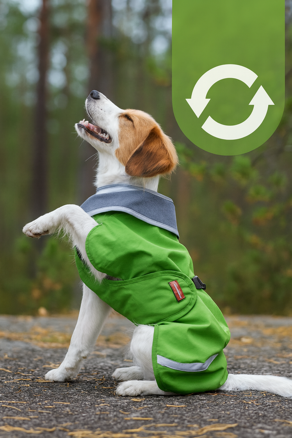 Pomppa Toppa manteau imperméable doublé pour chien Juniper