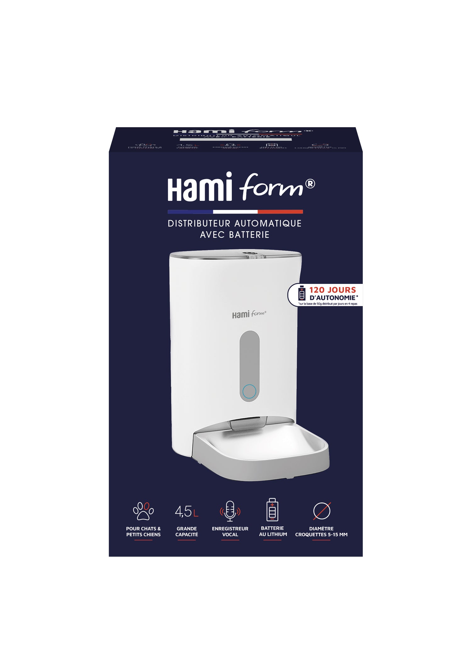 Distributeur Automatic Pet Feeder 4 repas sur batterie