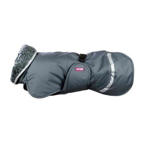 Pomppa Toppa manteau imperméable doublé pour chien Graphite