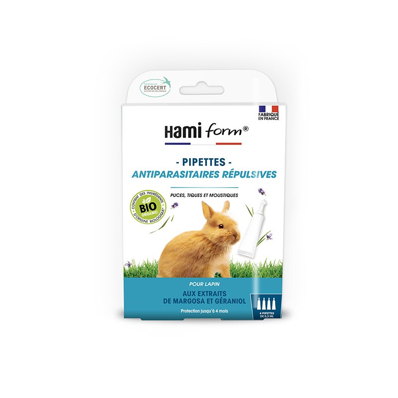 Pipettes Antiparasitaires Répulsives Bio - Lapin