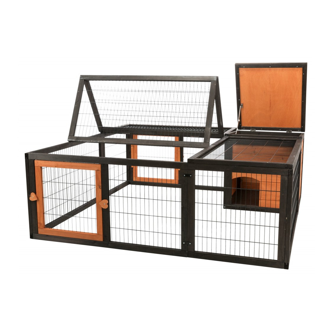 Enclos avec abri et ouvertures