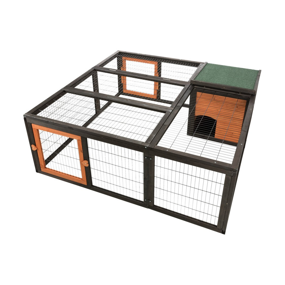 Enclos avec abri et ouvertures