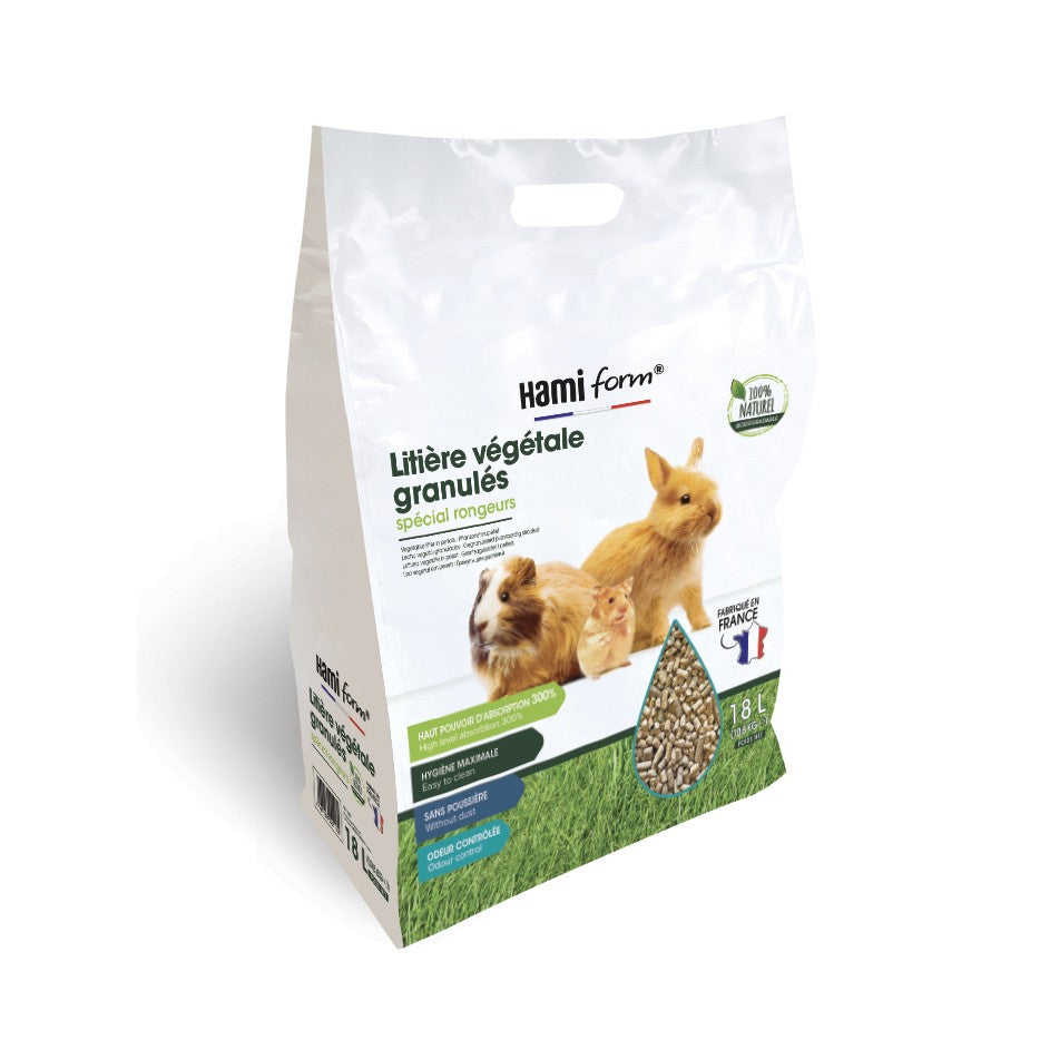 Litière végétale granulés