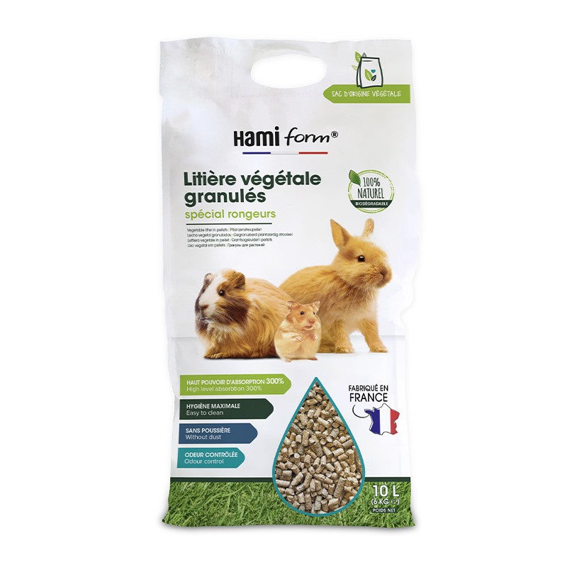 Litière végétale granulés