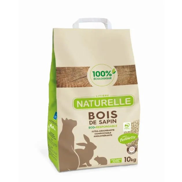Litière Perlinette - bois de sapin - chat, lapin, rongeur