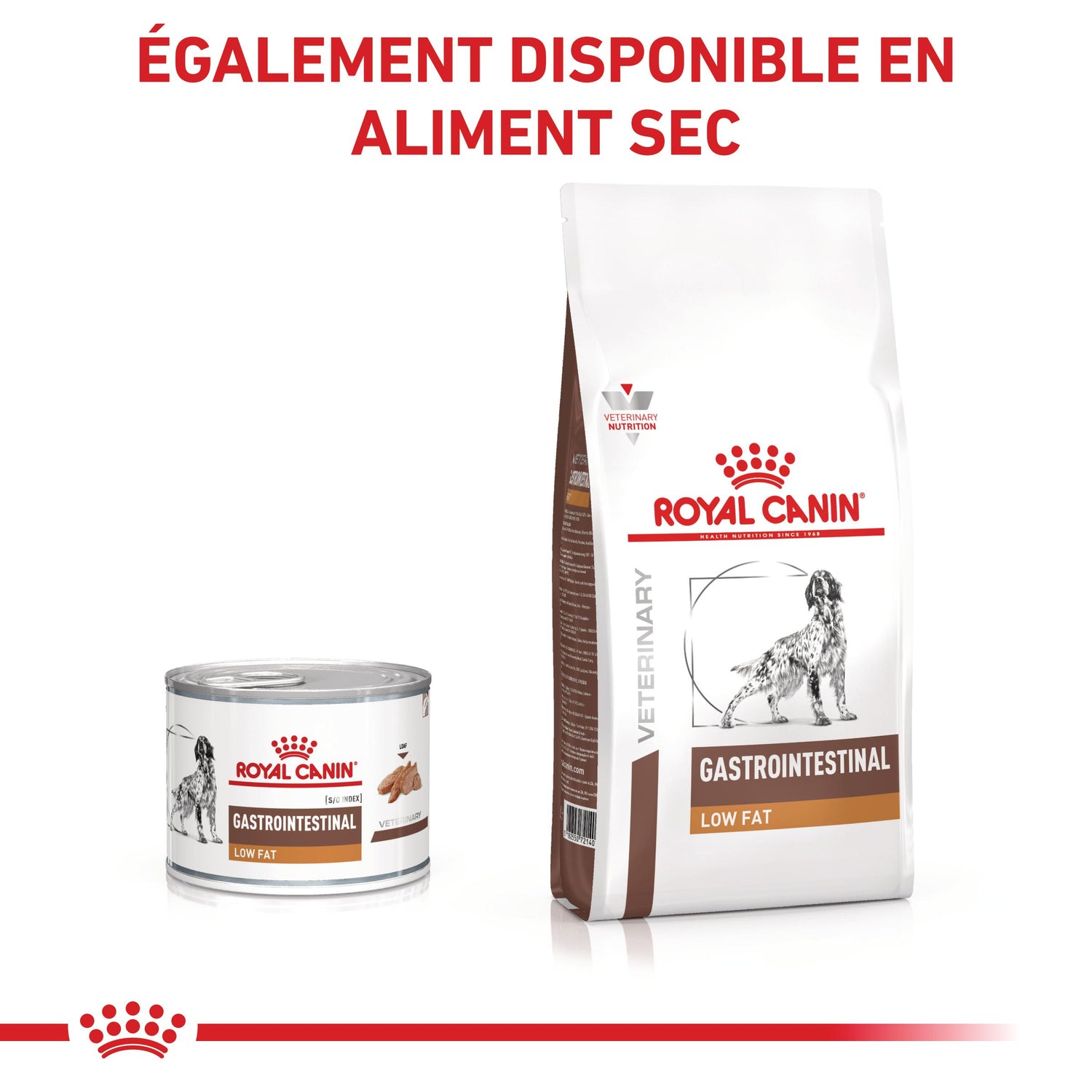 ROYAL CANIN Veterinary Gastrointestinal Low Fat en mousse - Pâtée pour chien