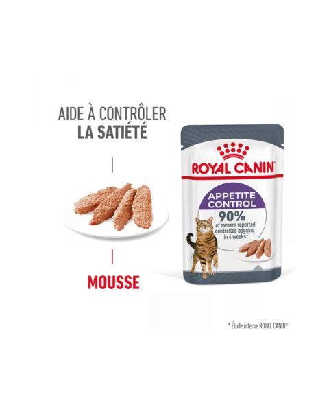 ROYAL CANIN Appetite Control Care en Mousse – Pâtée pour chat