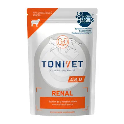 TONIVET Chat Renal Agneau Sachet Repas