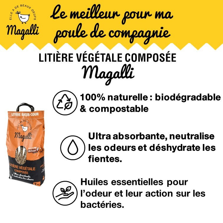 Litière végétale composée