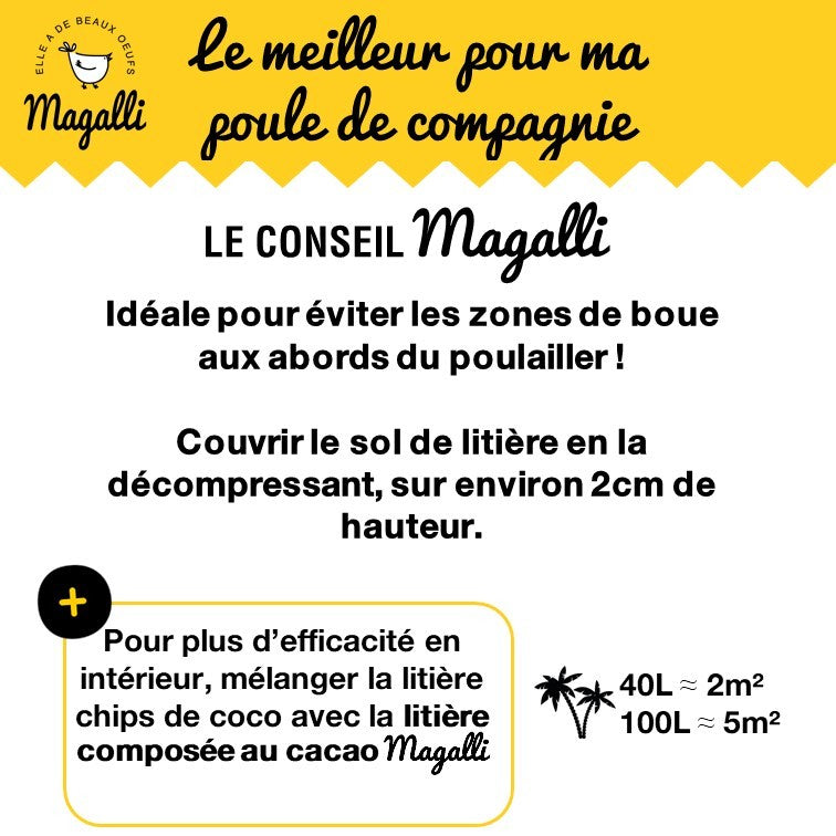 Litière et couvre-sol chips de coco