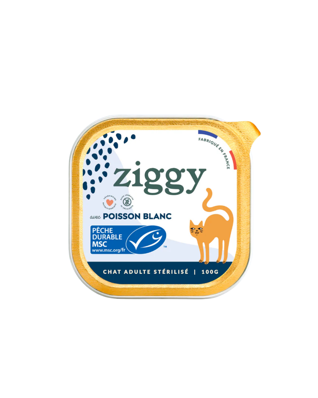Ziggy Stérilisés Saveur Poisson Pâtée Pour Chats