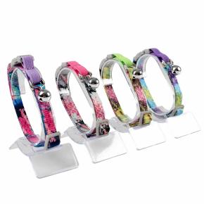 Collier chat splash florale