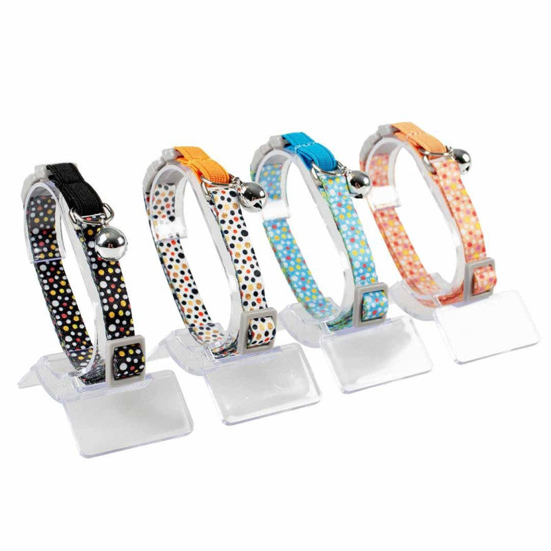 Collier chat sphères colorée