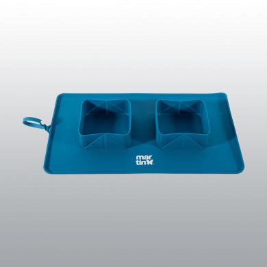 GAMELLE PLIABLE 2X600ML AVEC TAPIS