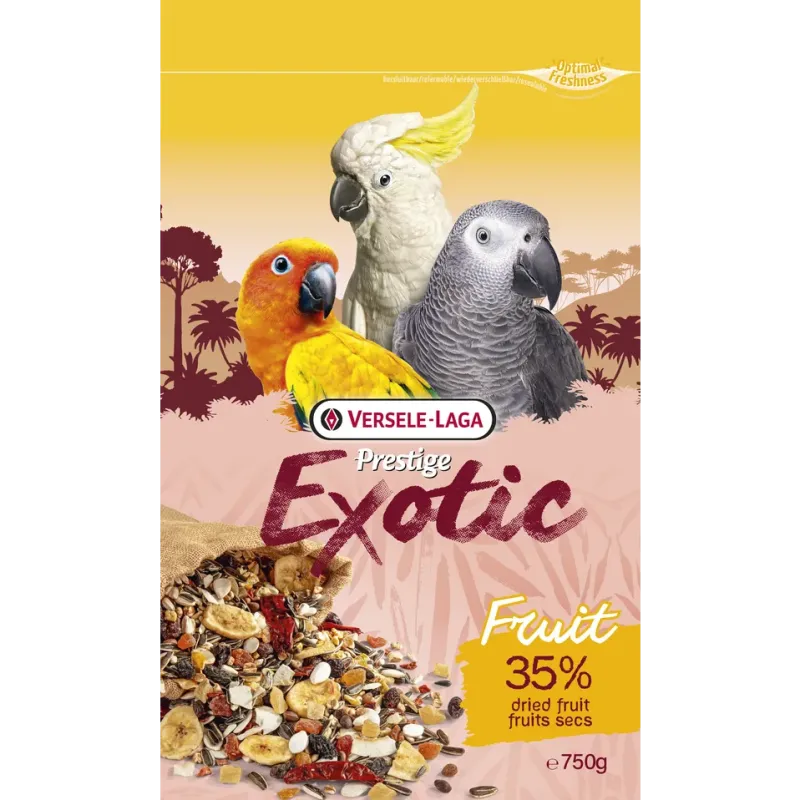 Prestige Premium Exotic Fruit Mix pour Perroquets – 750 g
