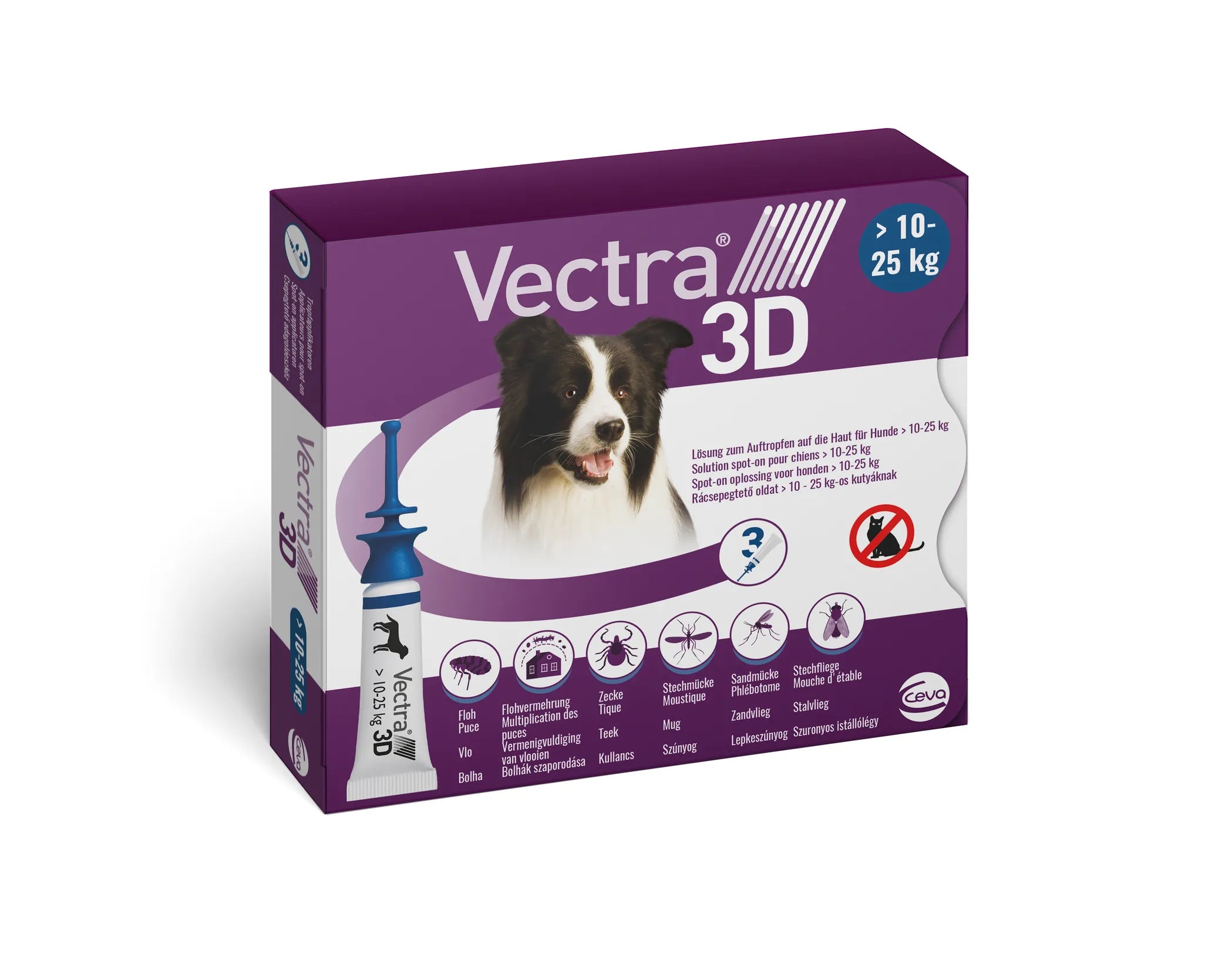 Pipettes antiparasitaires Vectra 3D Spot On chien