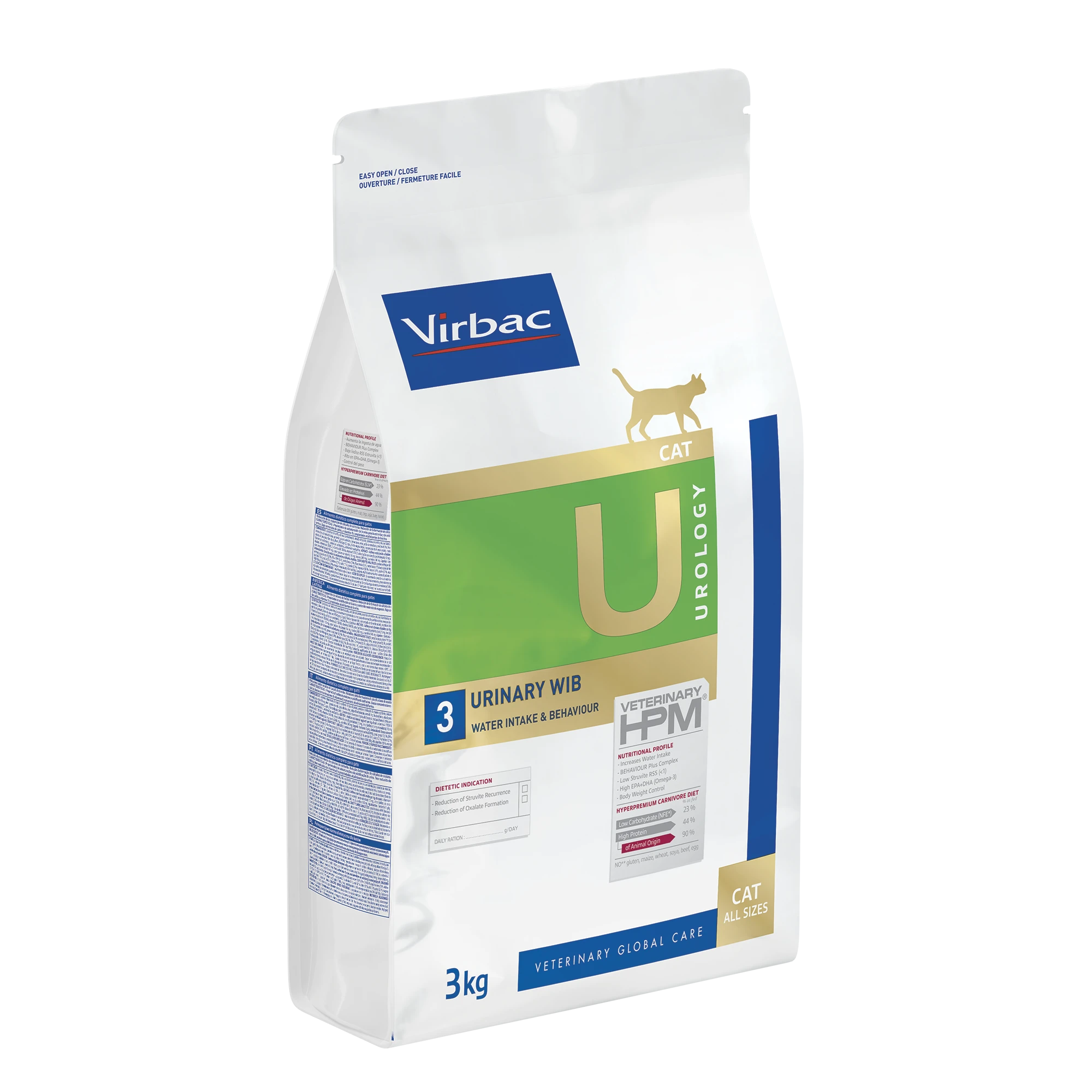 Virbac Veterinary HPM Diététique Urology Urinary WIB - croquettes chat
