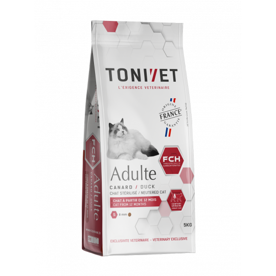 Tonivet Chat Adulte Sterilisé Canard