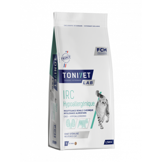 Tonivet Chat Stérilisé Irc Hypoallergénique