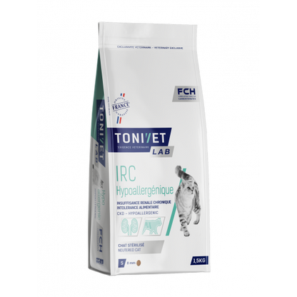 Tonivet Chat Stérilisé Irc Hypoallergénique