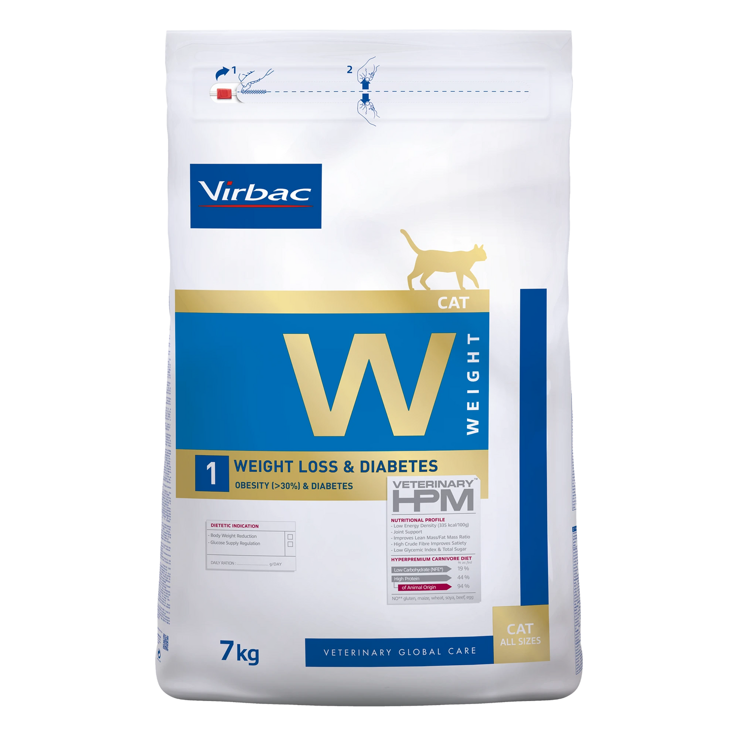 VIRBAC VETERINARY HPM Diététique Weight Loss &amp; Diabetes