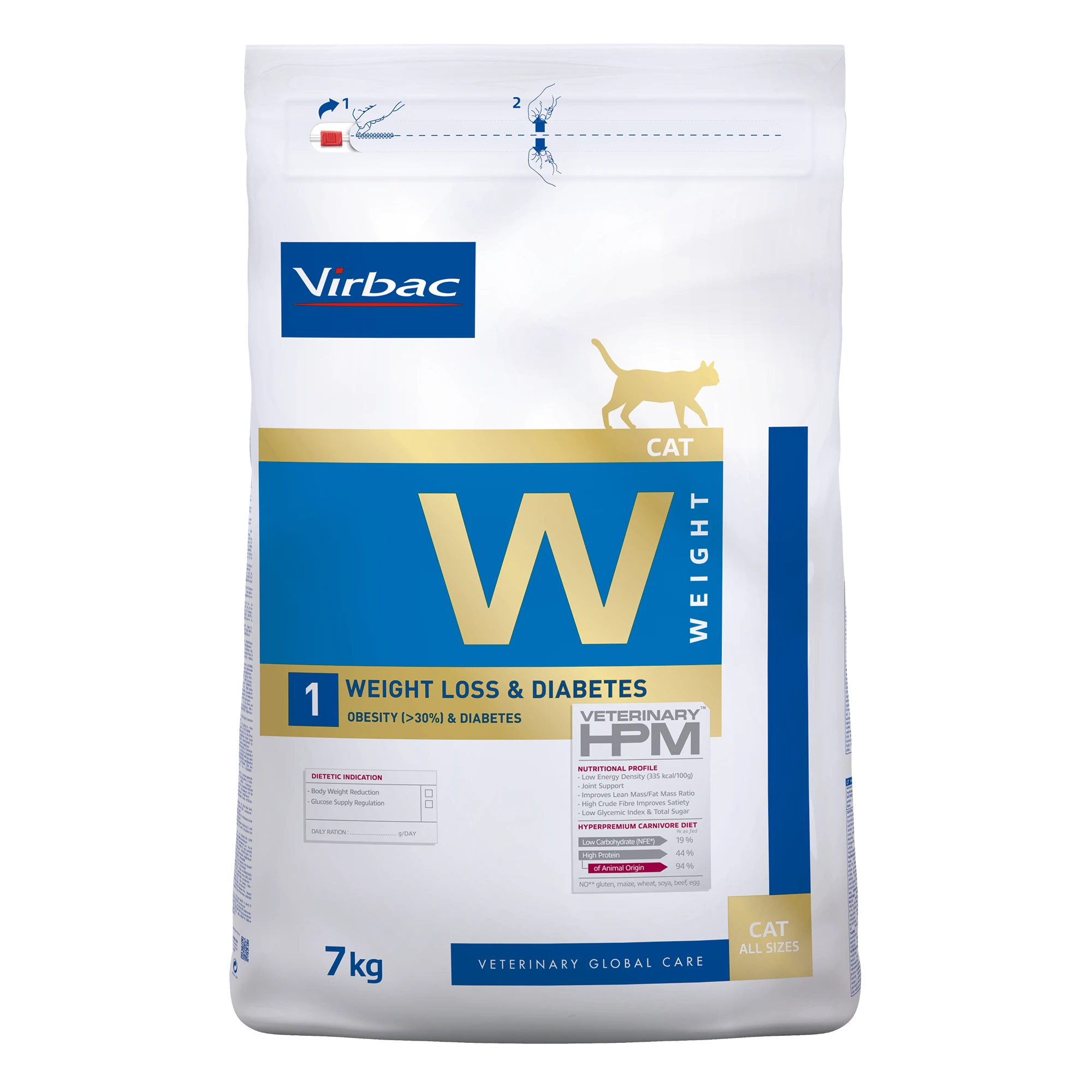 VIRBAC VETERINARY HPM Diététique Weight Loss &amp; Diabetes