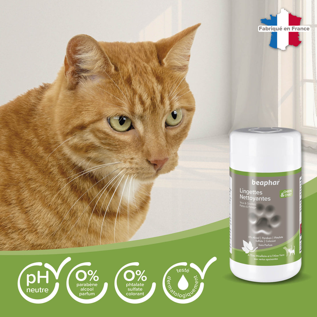 Lingettes nettoyantes à l&