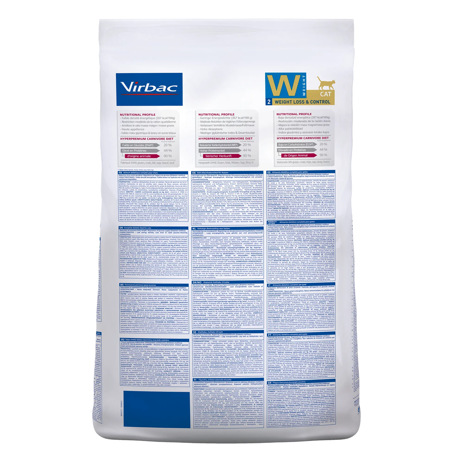 VIRBAC VETERINARY HPM Diététique Weight Loss &amp; Control