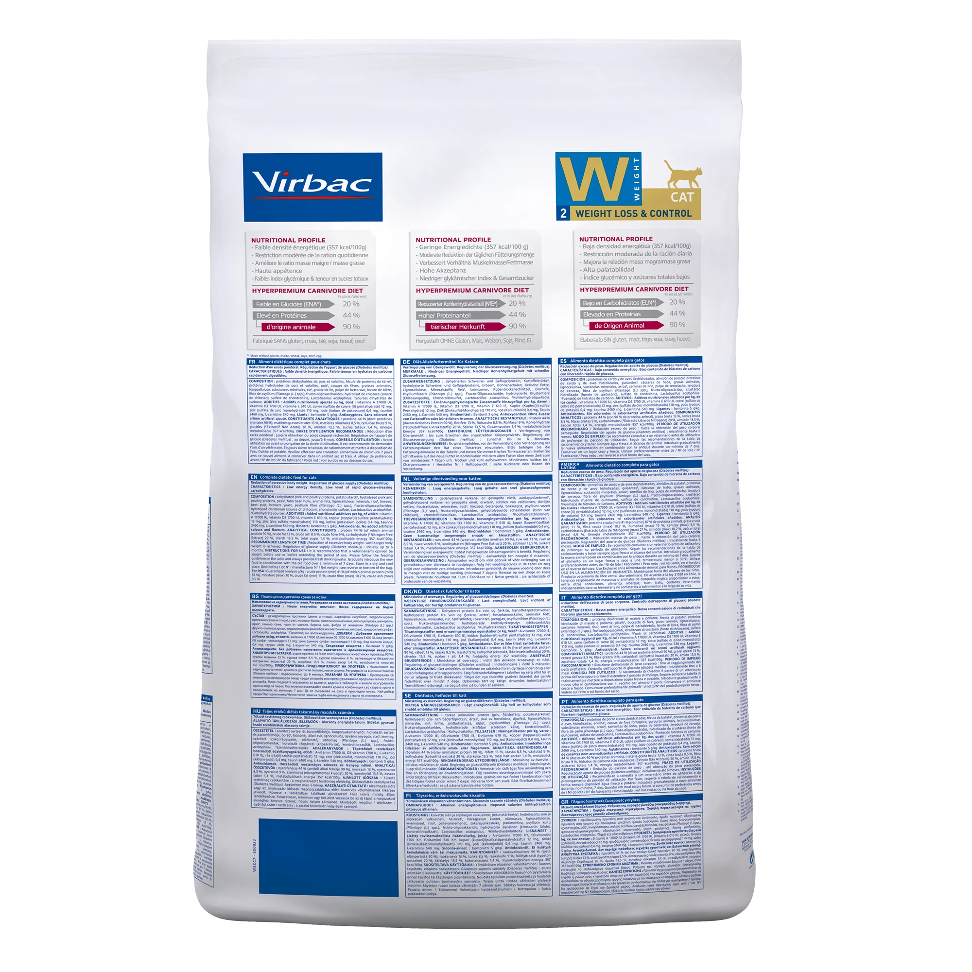 VIRBAC VETERINARY HPM Diététique Weight Loss &amp; Control