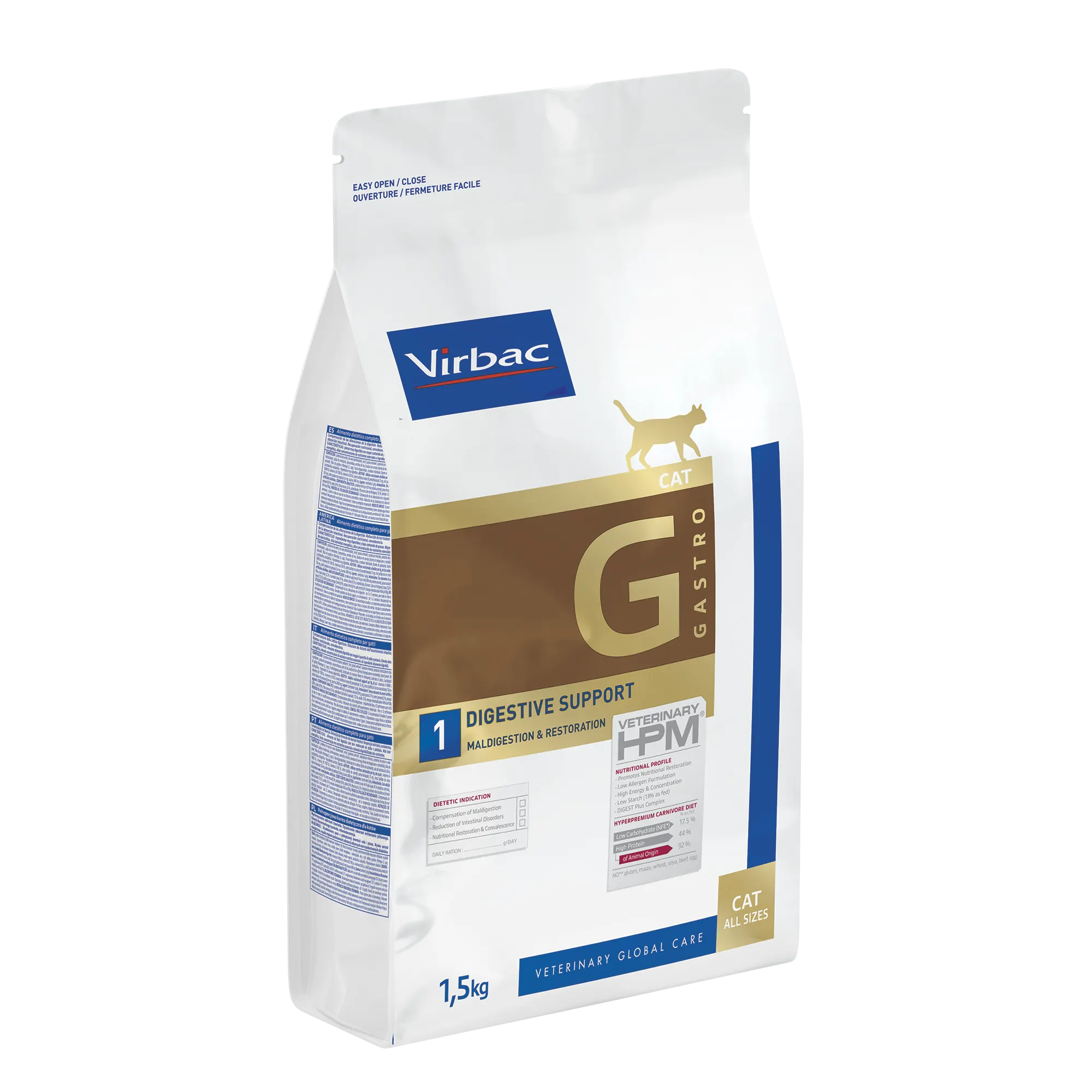 VIRBAC VETERINARY HPM Diététique Gastro Digestive Support Chat