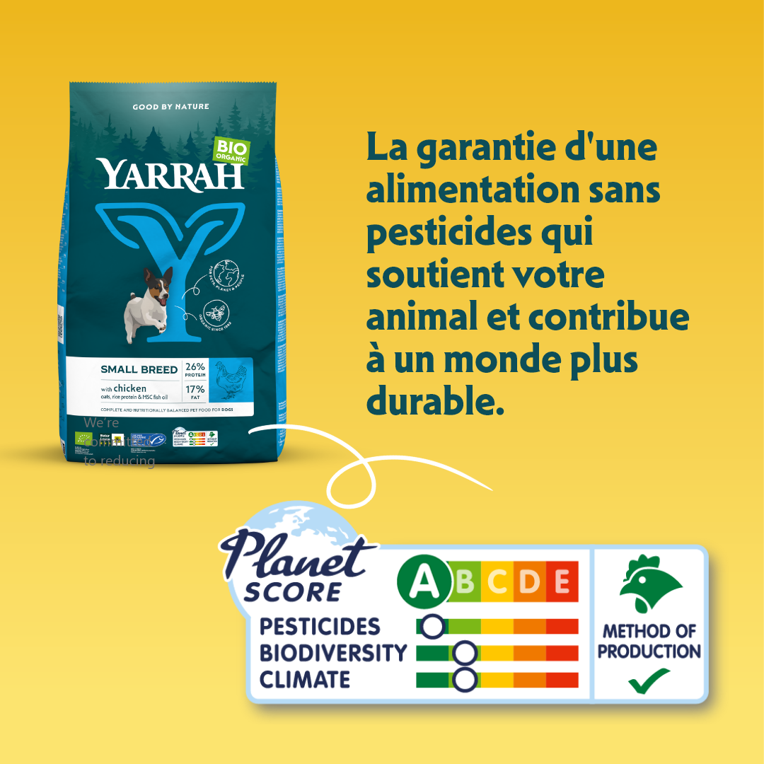 Yarrah croquettes bio pour chien de petite race