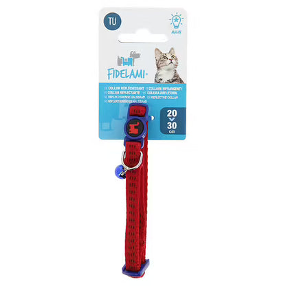 Collier Réfléchissant rouge - Chat