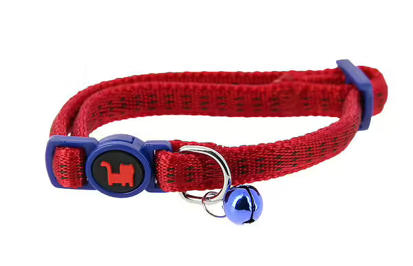 Collier Réfléchissant rouge - Chat
