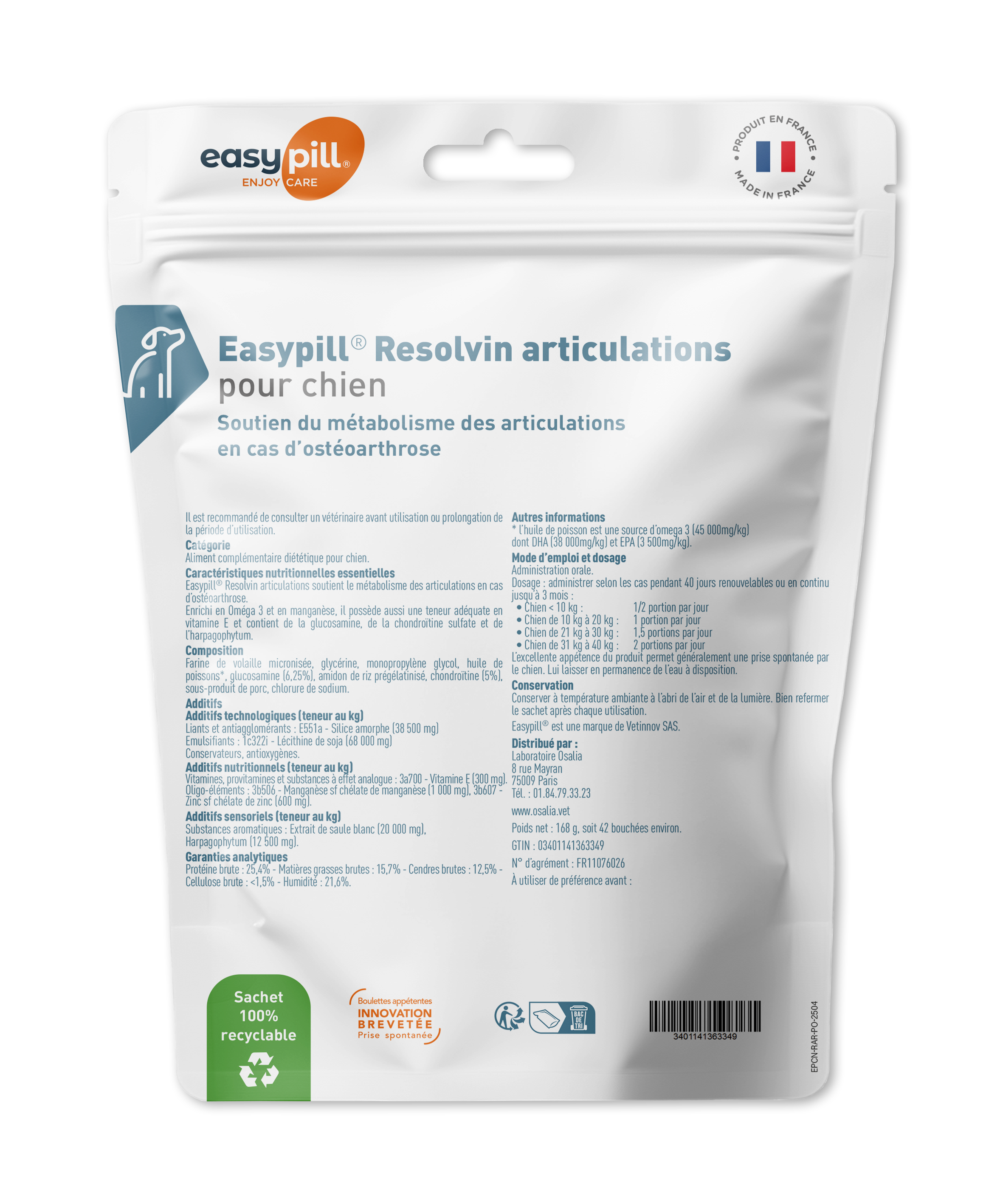 Easypill Chien Resolvin Articulations