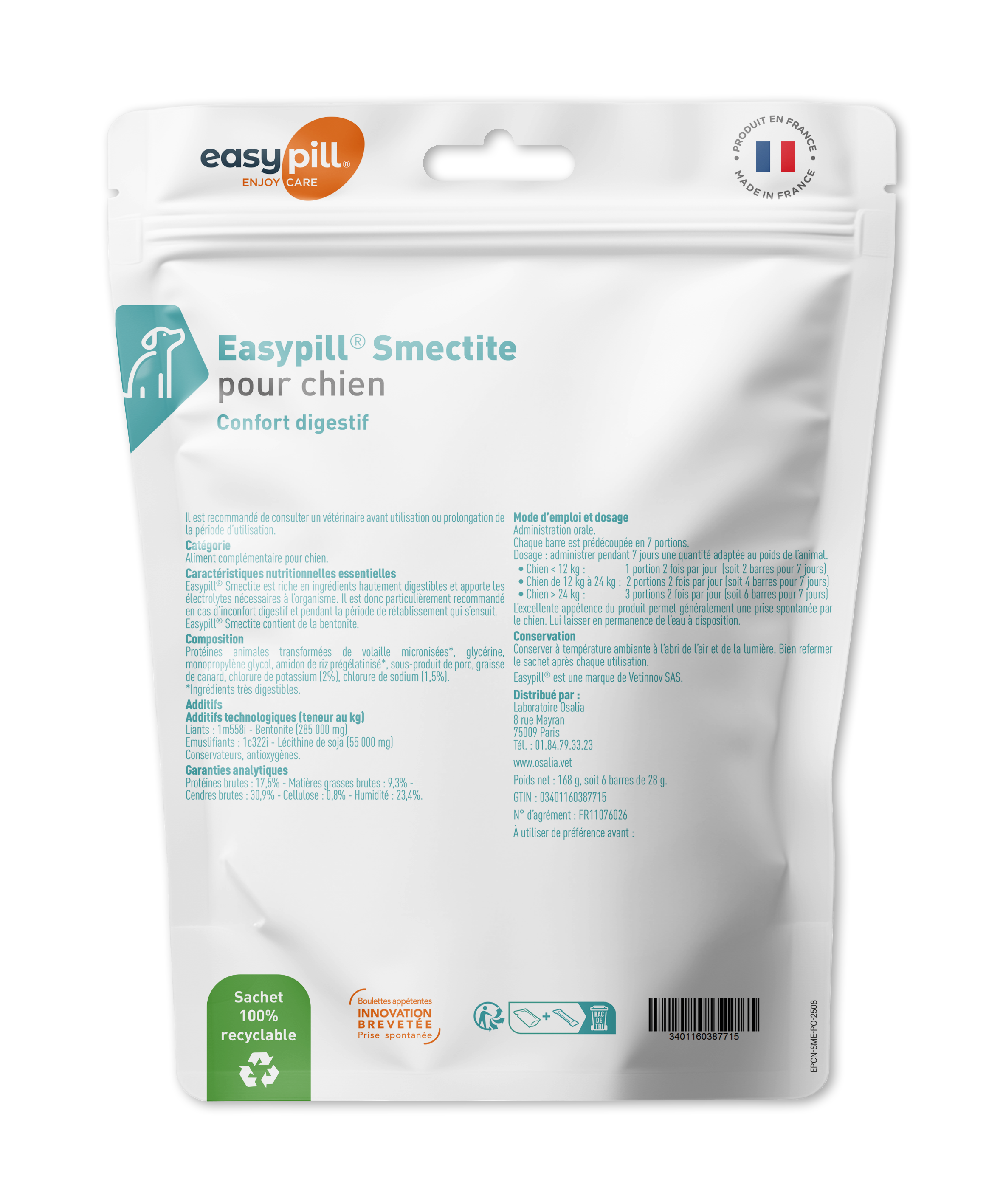 Easypill Chien Smectite