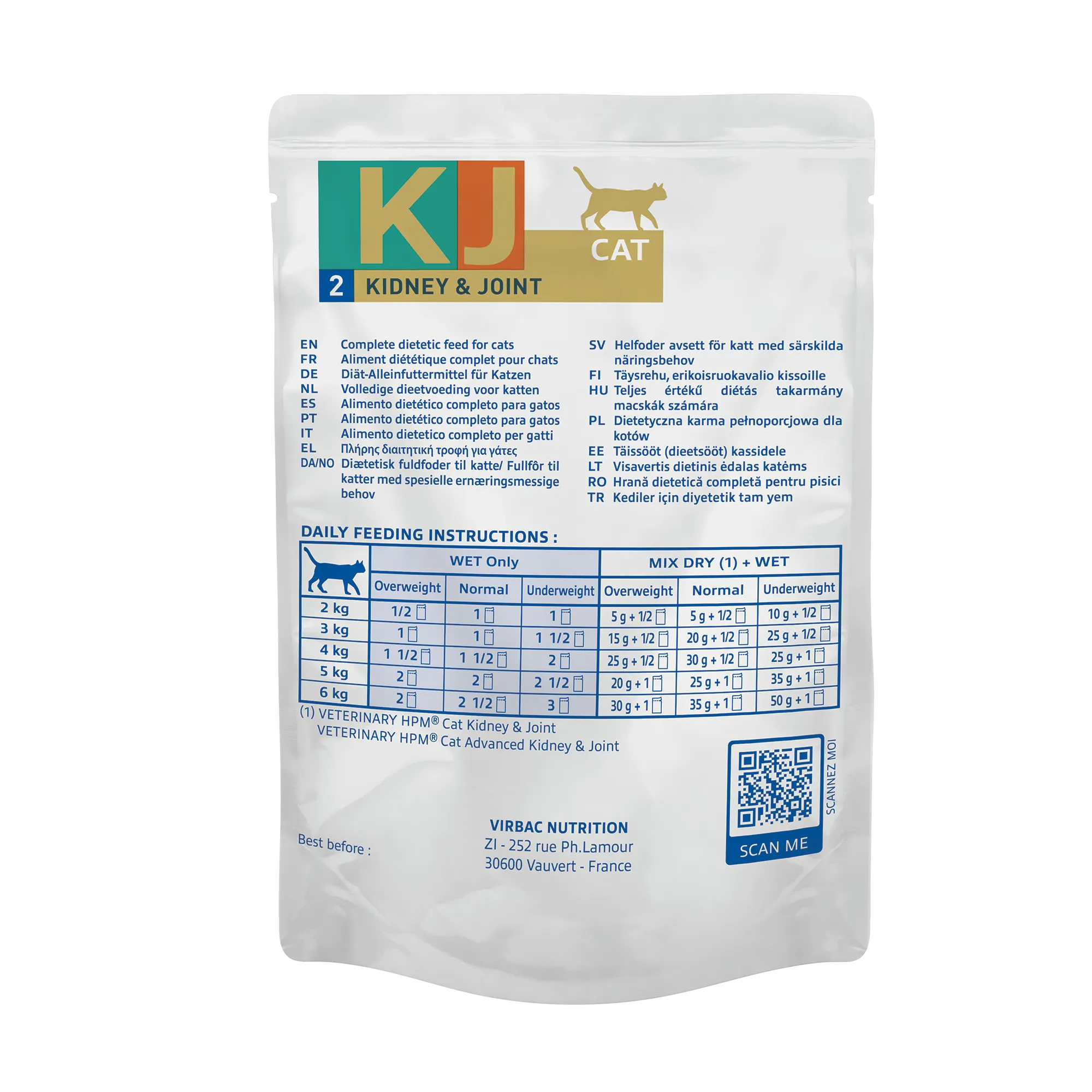 VIRBAC VETERINARY HPM Diététique Kidney Joint Mousse Boîte