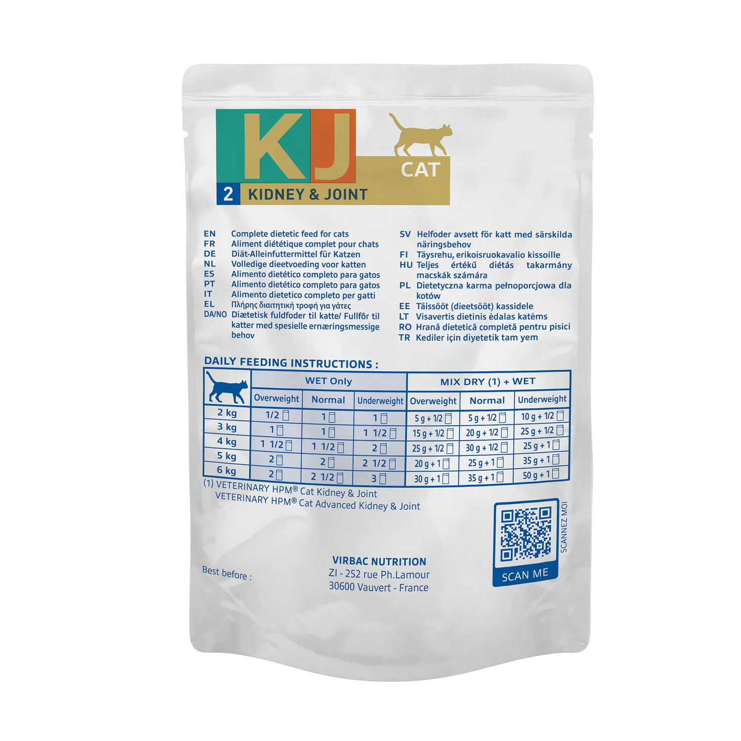 VIRBAC VETERINARY HPM Diététique Early Kidney Joint Sachet Repas