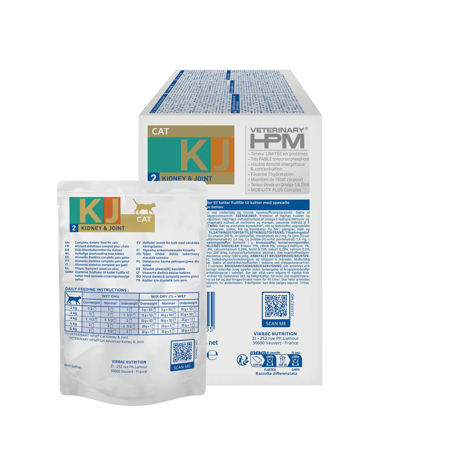 VIRBAC VETERINARY HPM Diététique Early Kidney Joint Sachet Repas