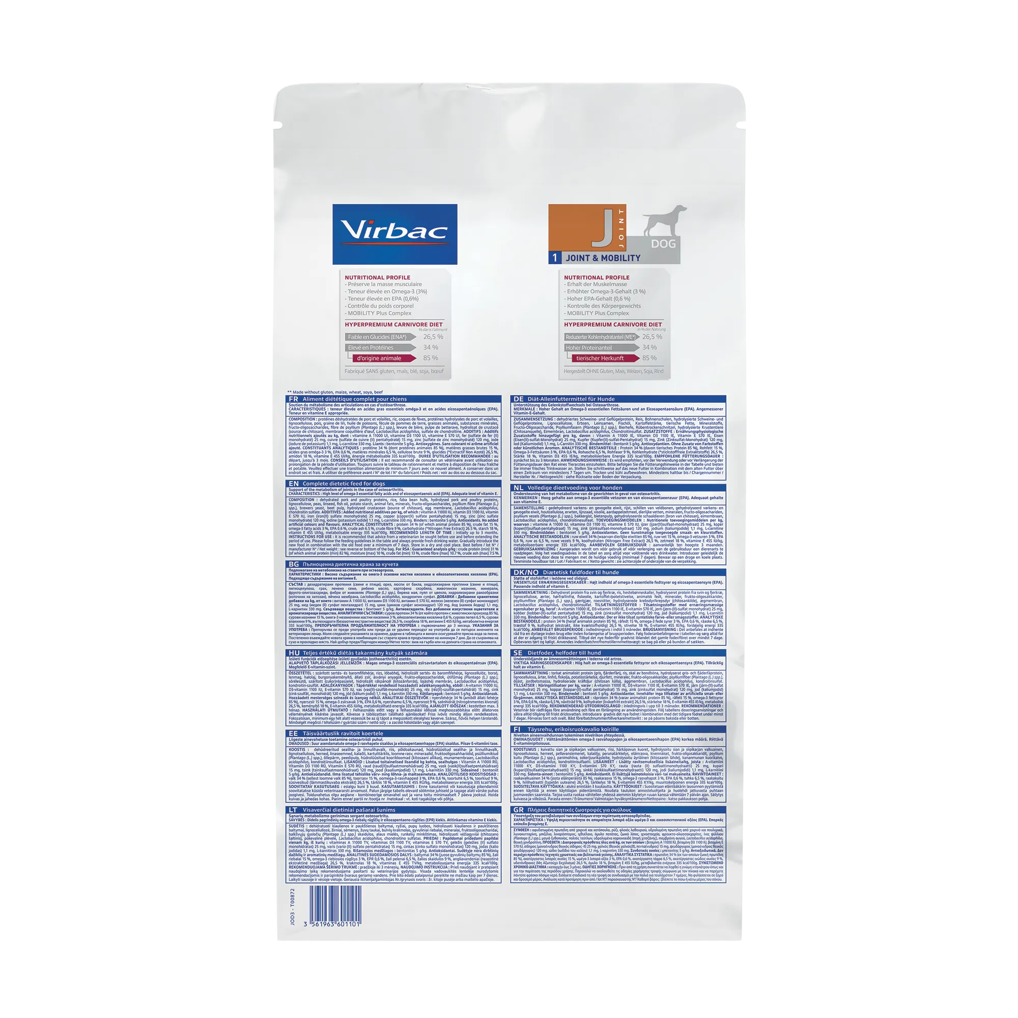 VIRBAC VETERINARY HPM Diététique Joint &amp; Mobility