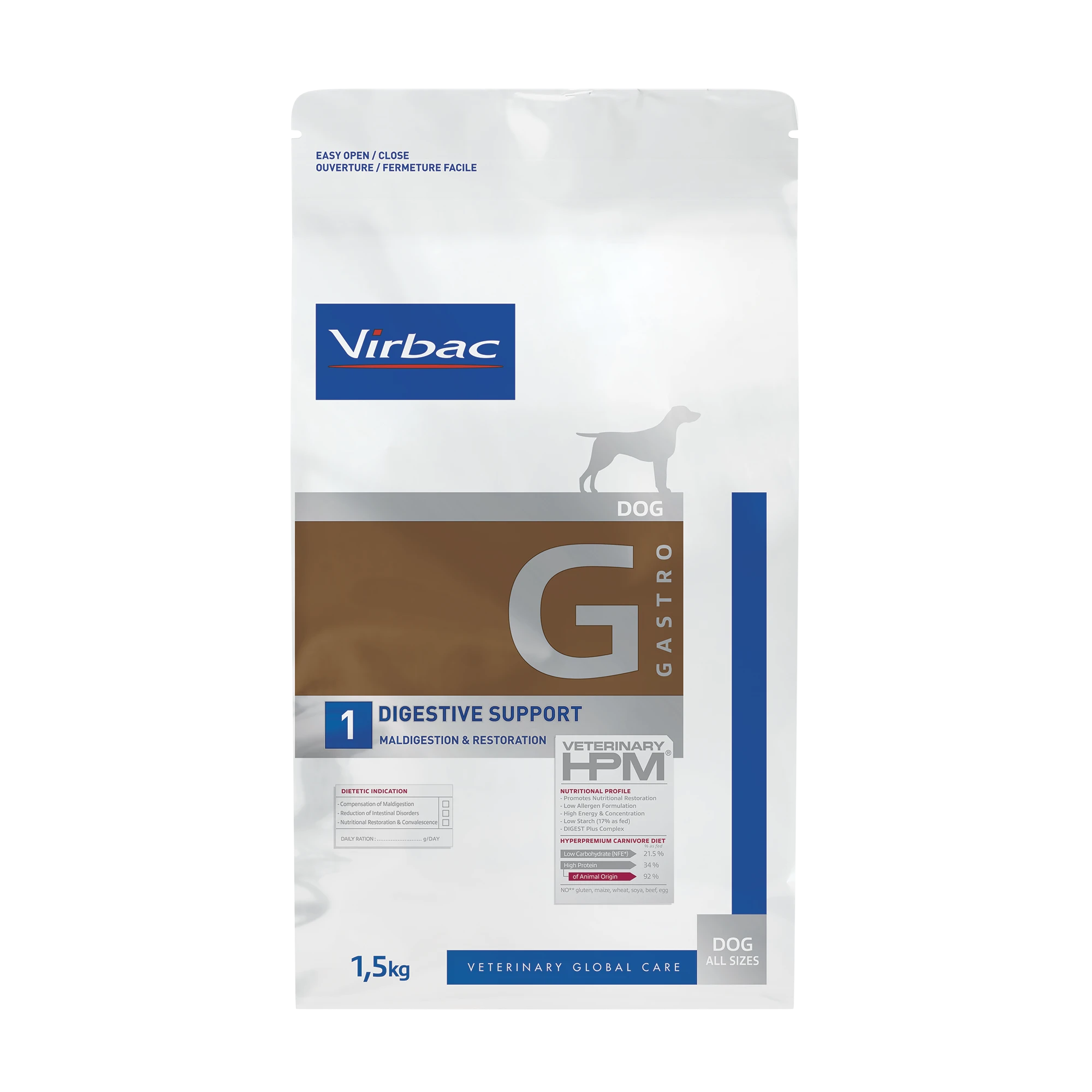 VIRBAC VETERINARY HPM Diététique Gastro Digestive Support