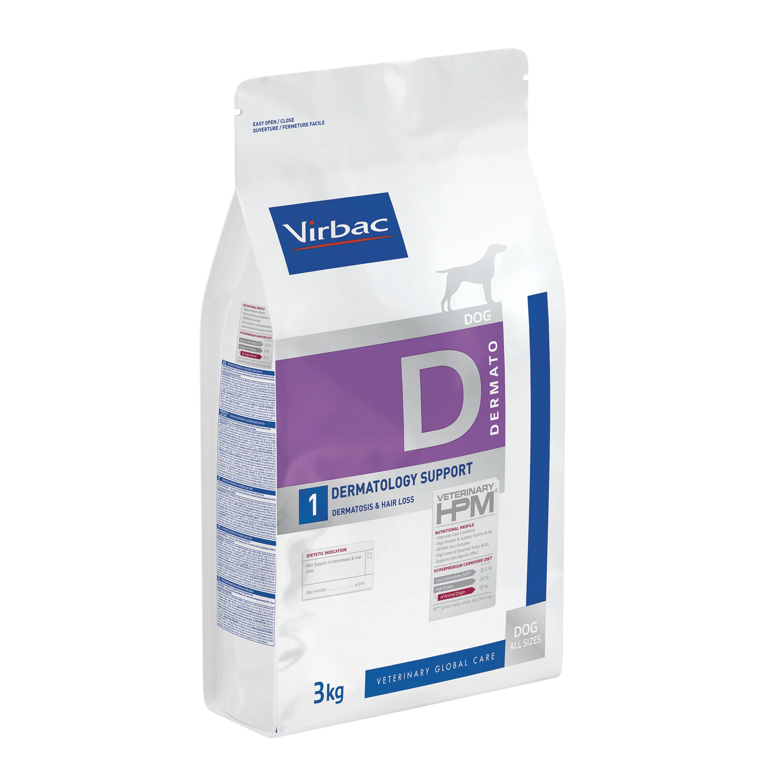 VIRBAC VETERINARY HPM Diététique Dermatology support