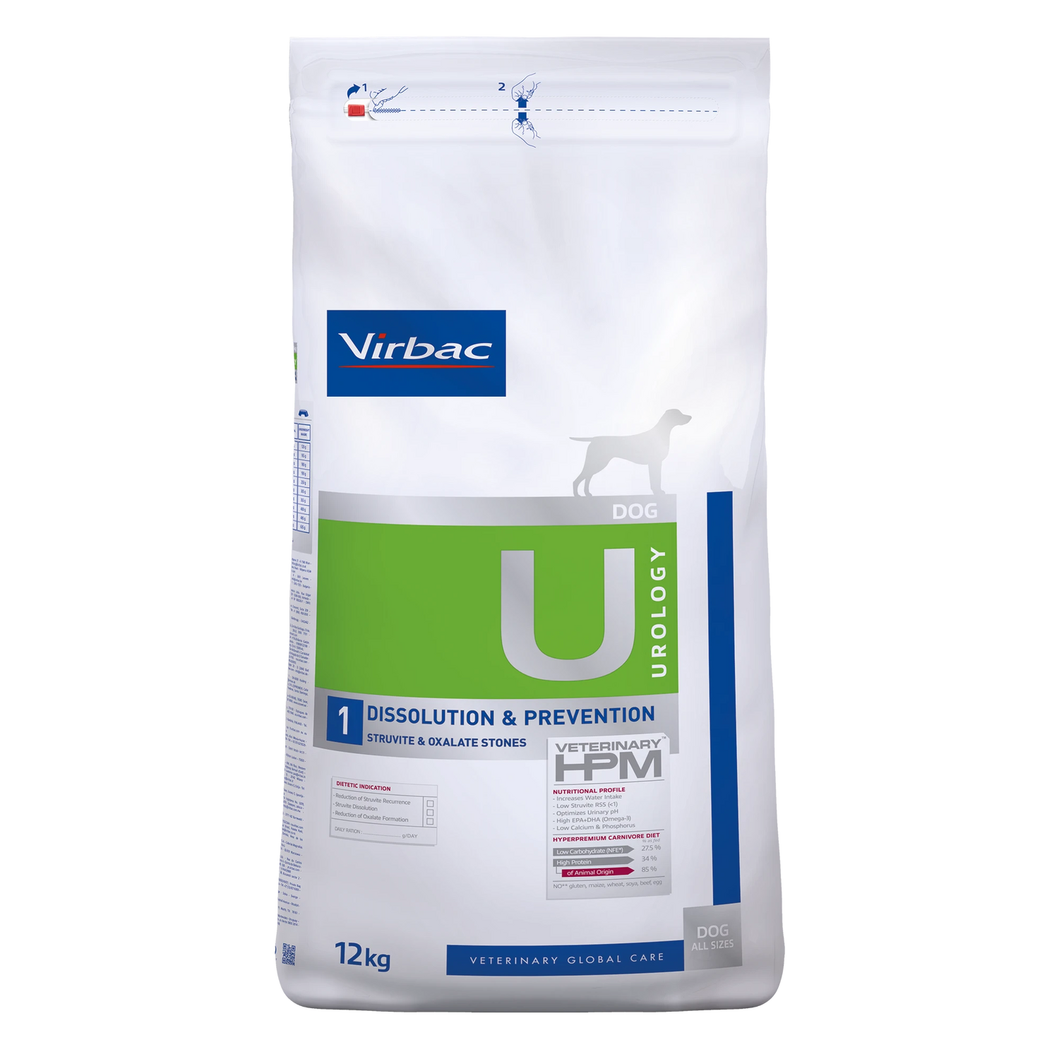 VIRBAC VETERINARY HPM Diététique Urology Dissolution &amp; Prevention Chien
