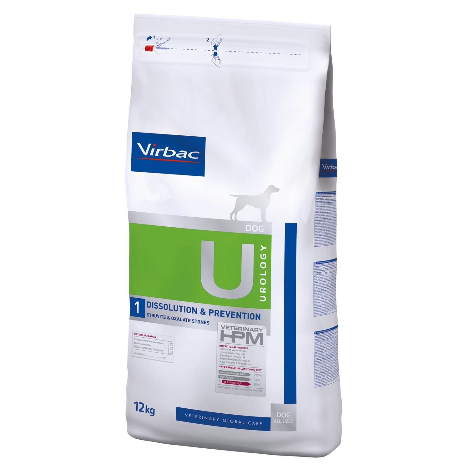 VIRBAC VETERINARY HPM Diététique Urology Dissolution &amp; Prevention Chien