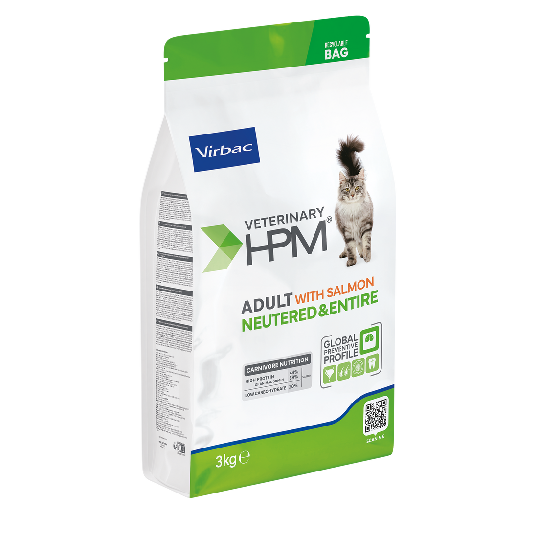 VIRBAC Veterinary HPM Adult with salmon Neutered &amp; Entire Cat