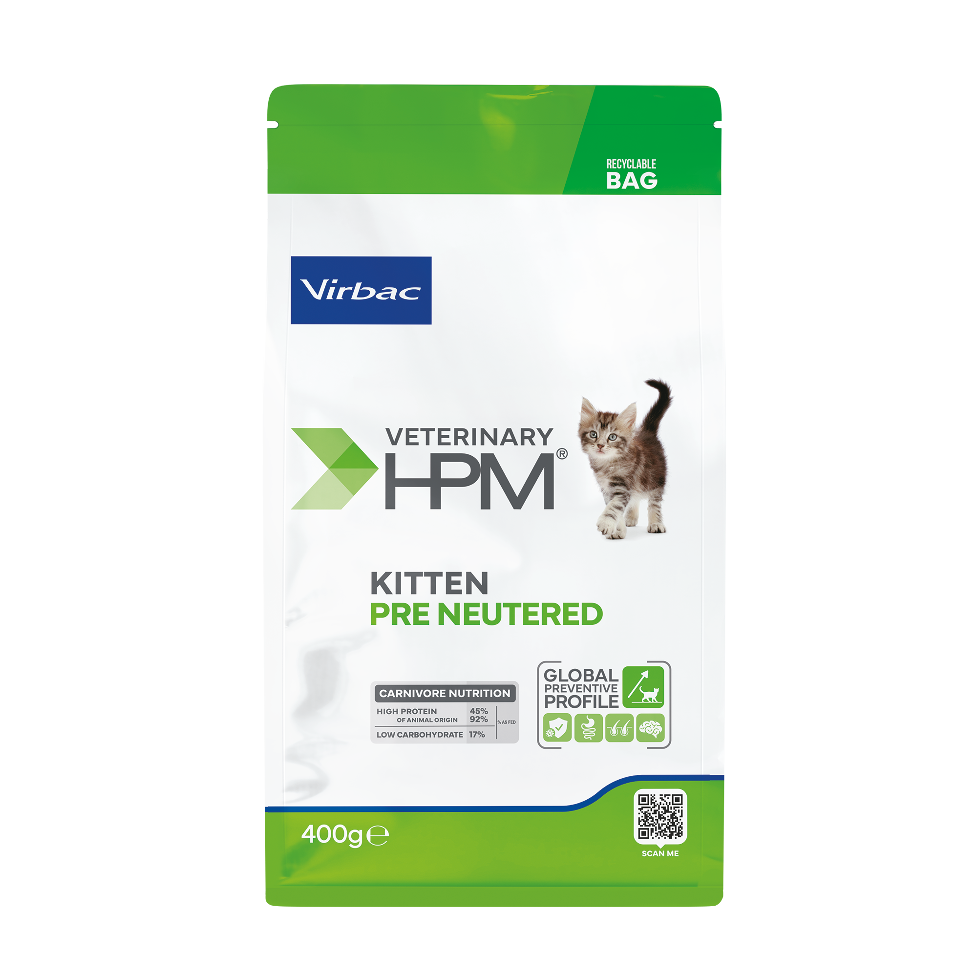 VIRBAC Veterinary HPM Kitten Pre Neutered Cat