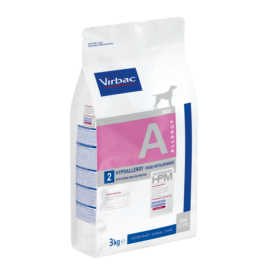 VIRBAC VETERINARY HPM Diététique Hypoallergy food intolerance-Chien